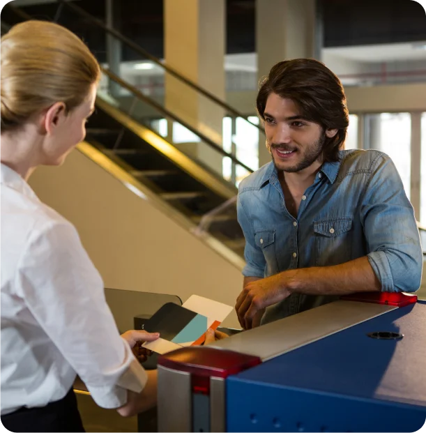 What industries benefit most from the service of reception?